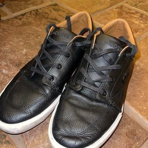 Men leather black lacoste sneaker